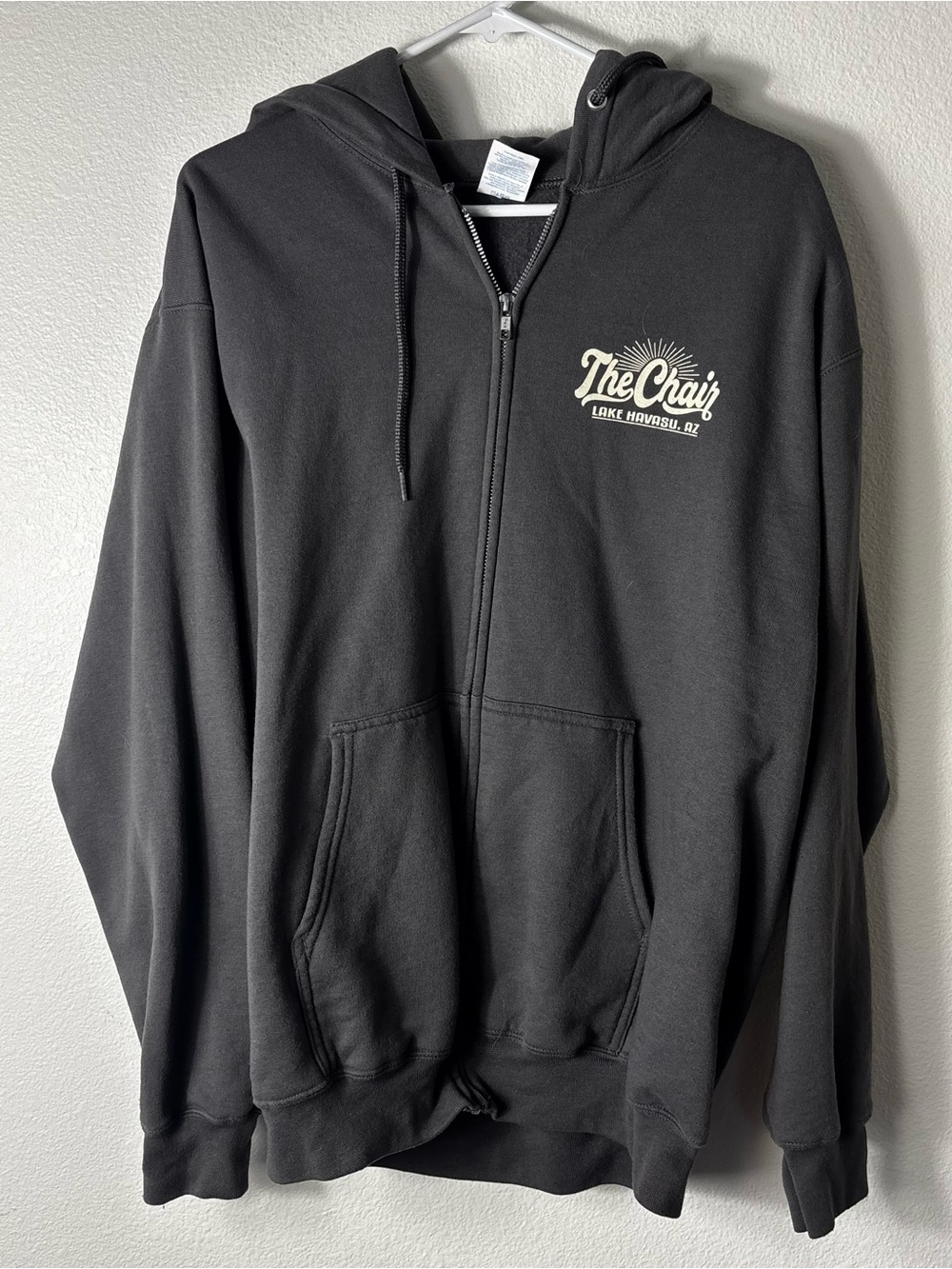 The Chair Lake Havasu AZ Full Zip Hoodie Sweatshirt Sz L